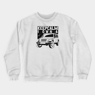 Jeep Black "Keep Calm I Own A" Crewneck Sweatshirt